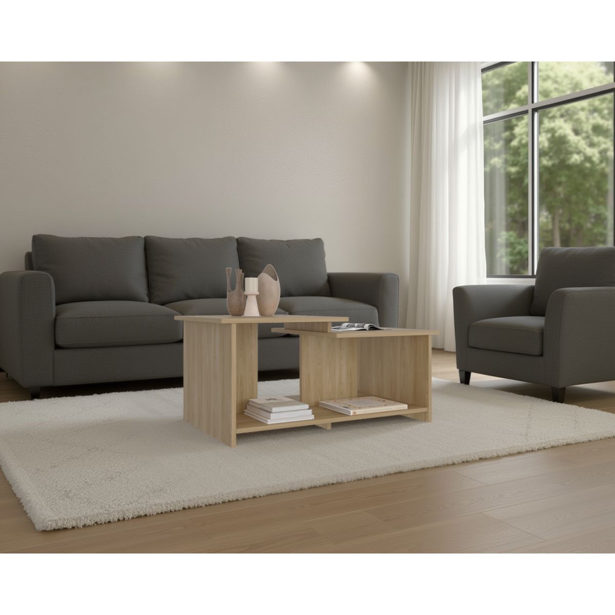 RTA MUEBLES - Mesa de Centro Wema Fresno MLM 9222 RTA