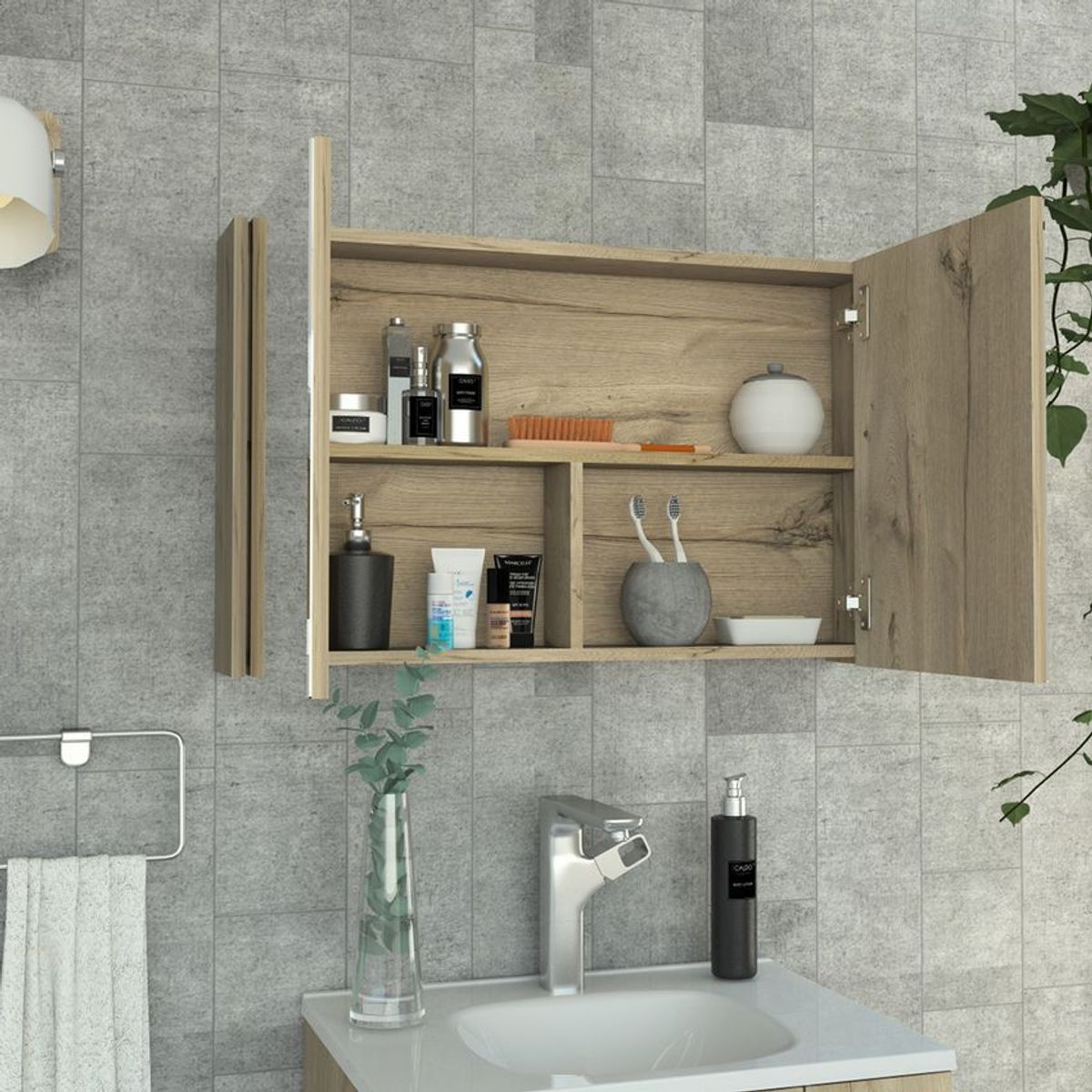 RTA MUEBLES - Botiquin 80 con puertas duna rta muebles bld 4325