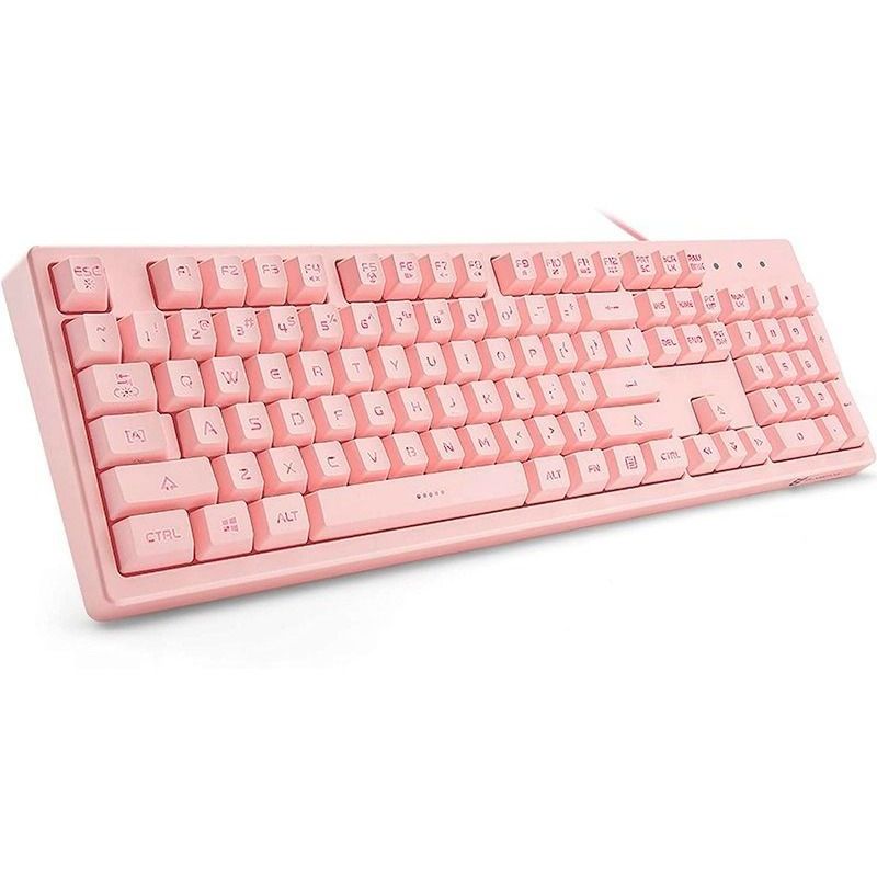 ONIKUMA - Teclado Gamer Onikuma G25 Membrana Rosado Con Luz Led Rgb