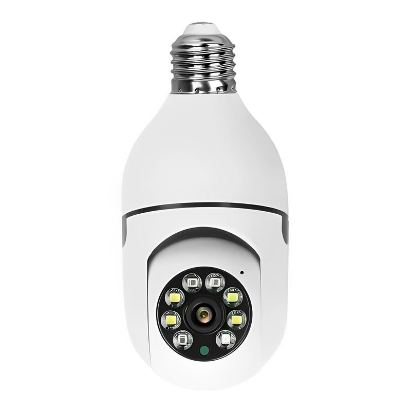 GENERICO - Cámara Lámpara De Seguridad Wifi 1080p Visión Nocturna E27