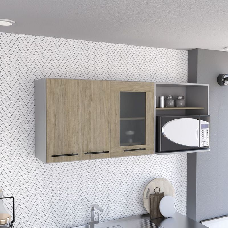 RTA MUEBLES - Modulo superior 150 cocina hasselt macadamia/blanco mgr 7365