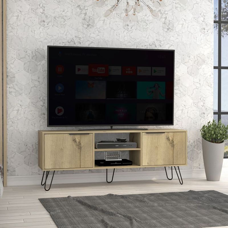 RTA MUEBLES - Rack de tv 65" augusta macadamia rdw 9338