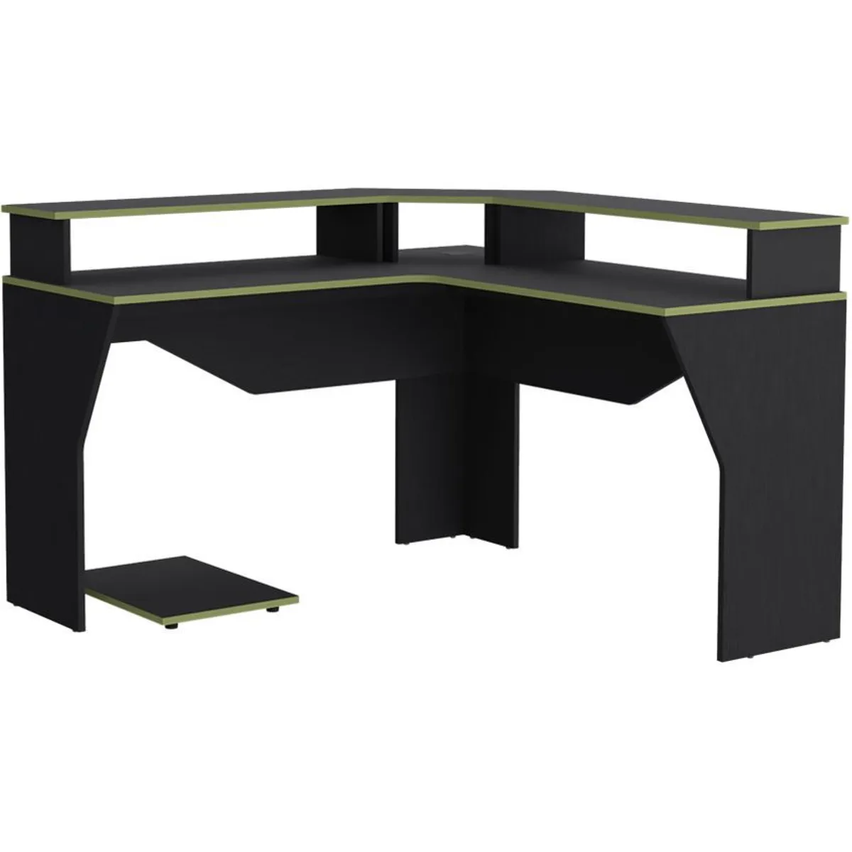 RTA MUEBLES - Escritorio gamer guma blanco/wengue elw 9614_._.