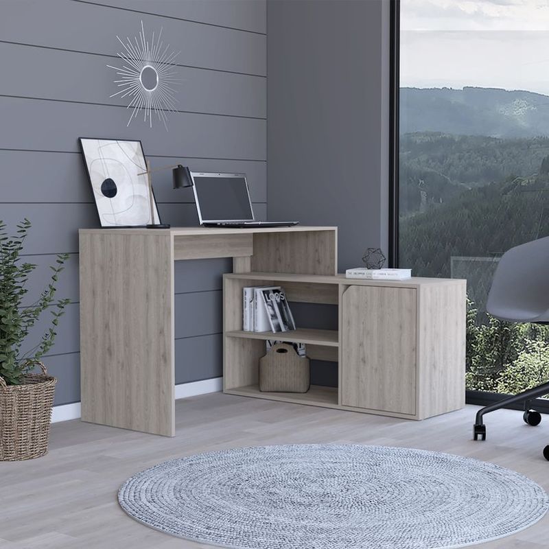 RTA MUEBLES - Escritorio esquinero en forma de l renne miel elz 9437