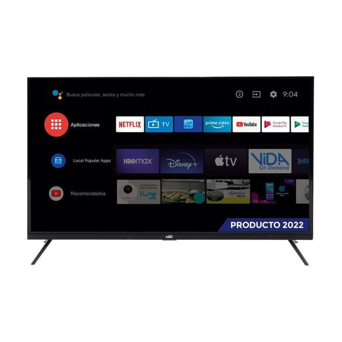 KALLEY - Tv kalley 43 pulgadas 109 cm atv43uhdw  plano smart tv android