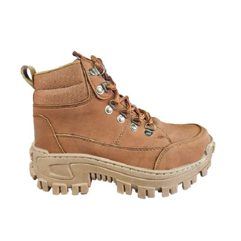 GENERICO - Bota Caballero Casual Monster Hombre Cocida Comoda-Marron
