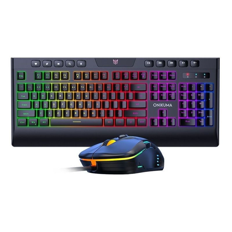 ONIKUMA - Kit de Teclado y Mouse Onikuma G21 y CW902 Negro Retroiluminado