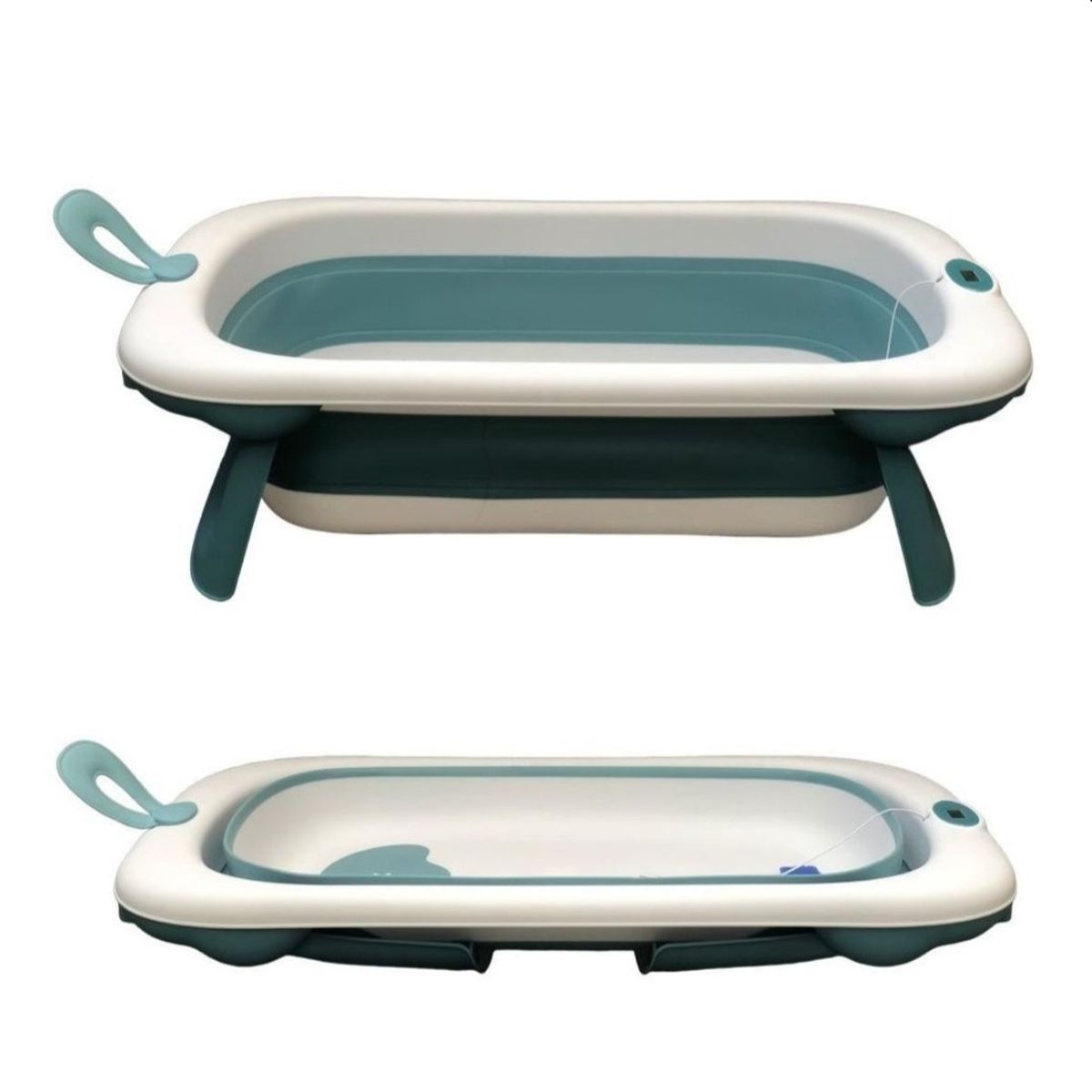 MAXIBABY - Bañera Plegable Con Sensor De Temperatura Malla Y Ducha Bebe