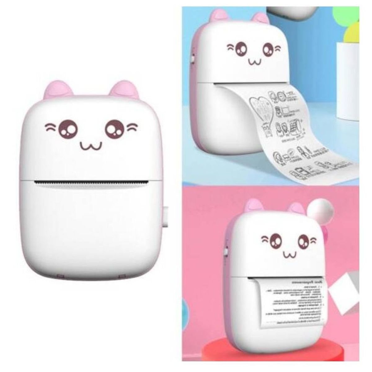 ONE PIXEL - Mini Impresora Portatil Bluethooth Para Celular Rosada