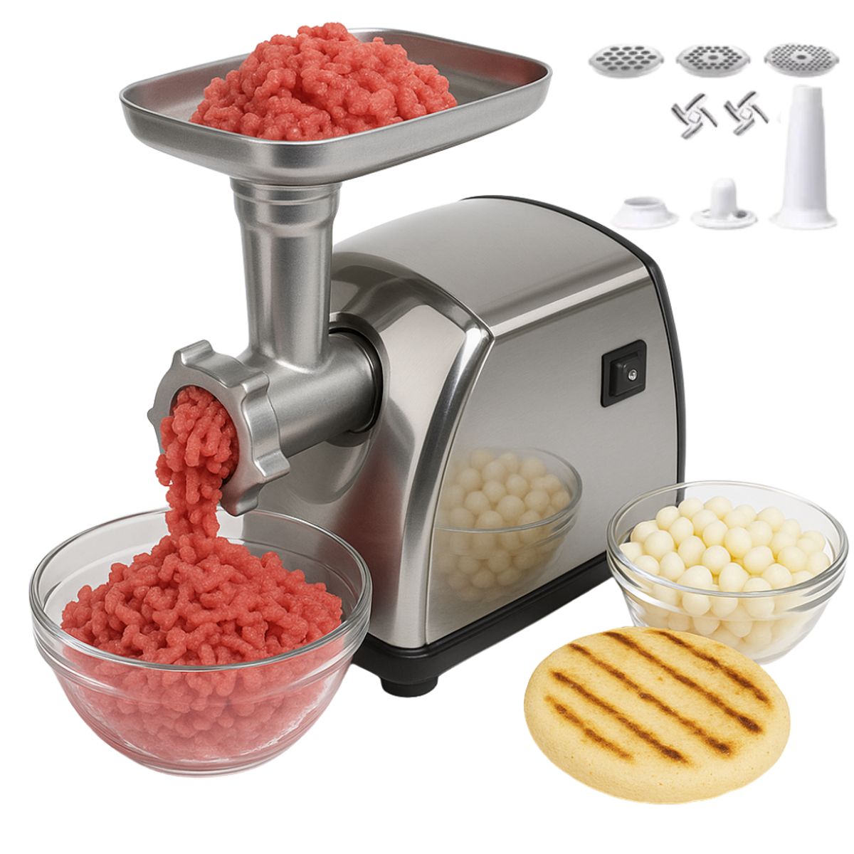GENERICO - Super Molino Electrico Picador Carne Maiz 3000w