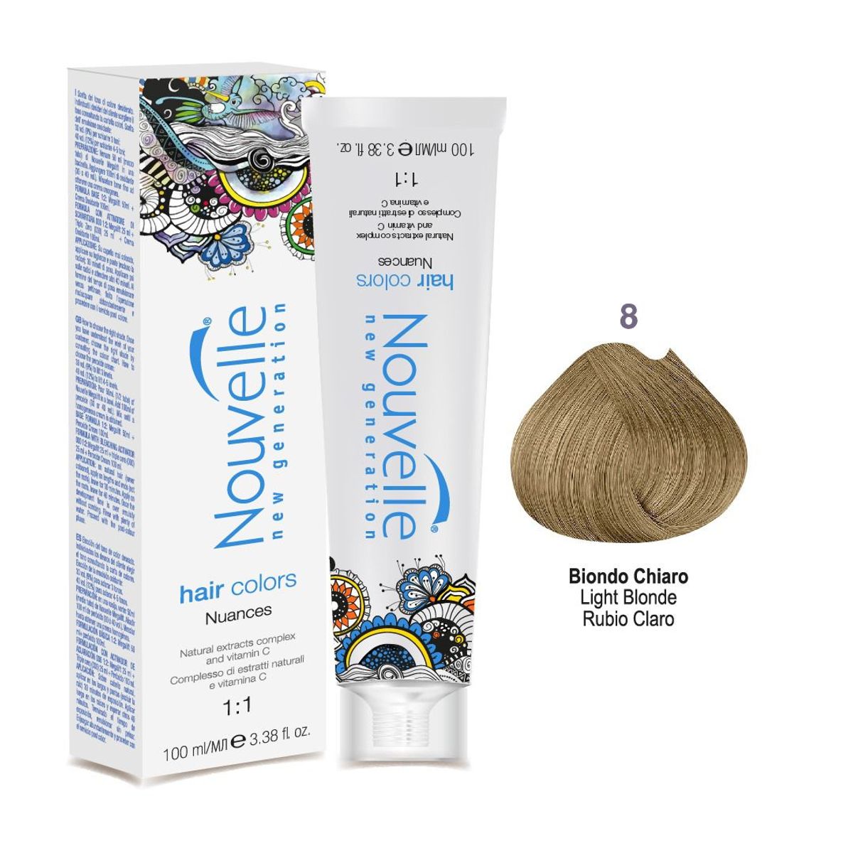 GENERICO - Tinte Nouvelle  Activador 8 [8N] Rubio Claro