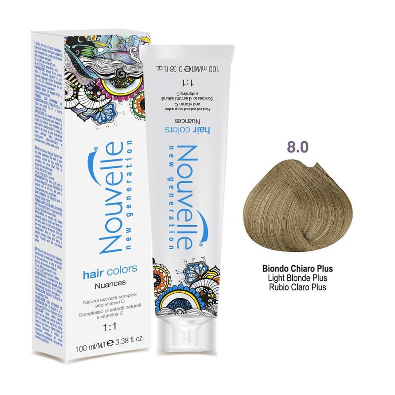 GENERICO - Tinte Nouvelle  Activador 8.0 [8NS] Rubio Claro Plus