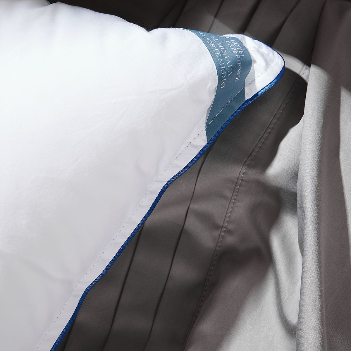 DISTRIHOGAR - Almohada Hotel Experience Soporte Medio Algodón 50 x 70 cm