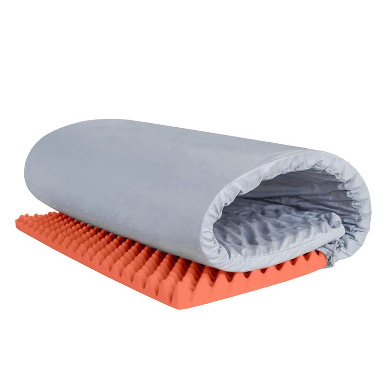 DORMILANDIA - Colchoneta antiescaras gris sencilla 90x190 cm dormilandia
