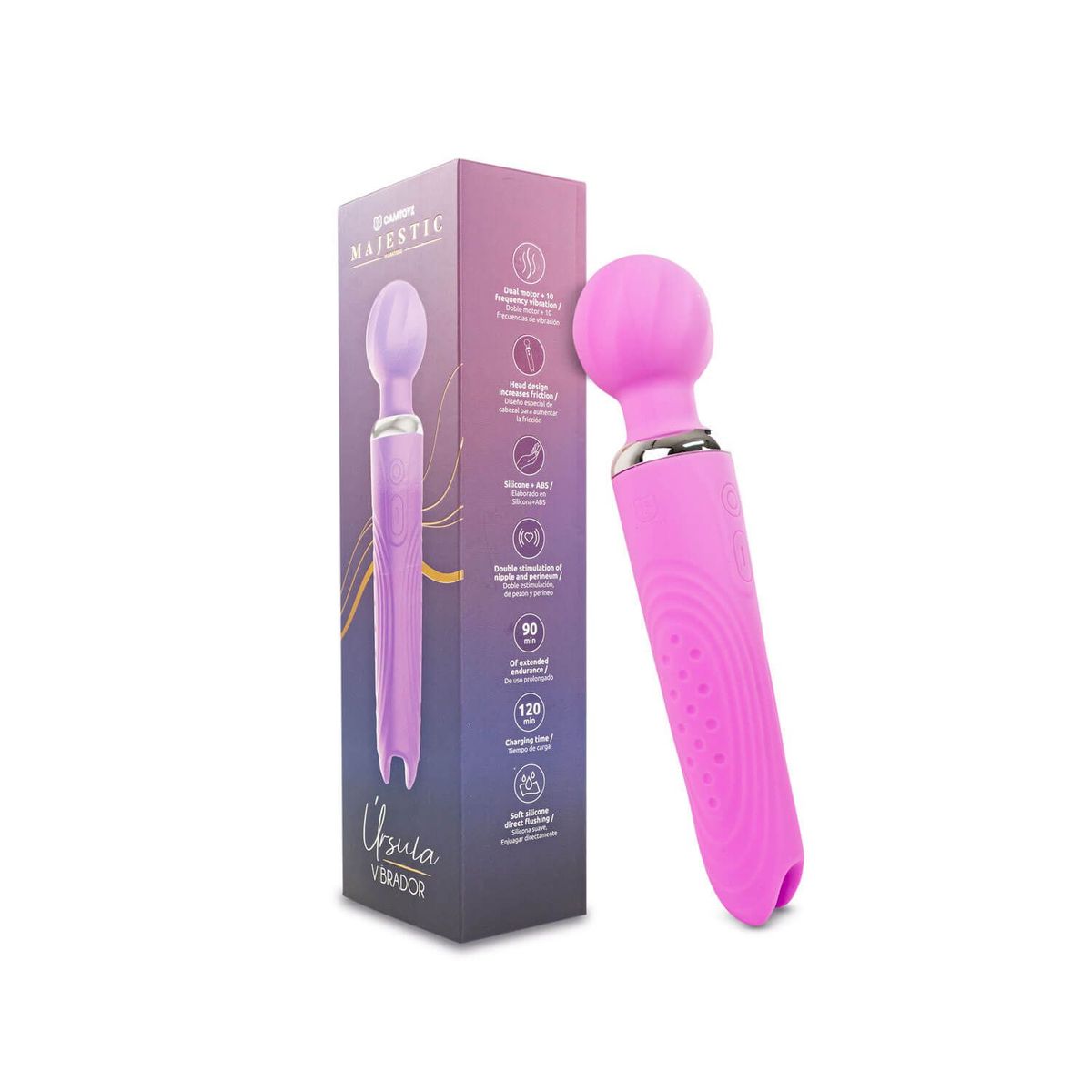 GENERICO - Vibrador Hitachi masajeador de clítoris recargable Úrsula