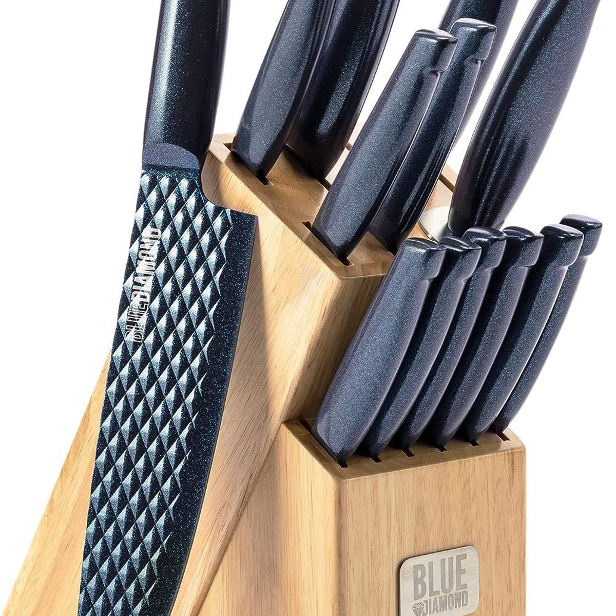 DIAMOND - Set Cuchillos Acero Inoxidable Azul Diamond 14 Piezas