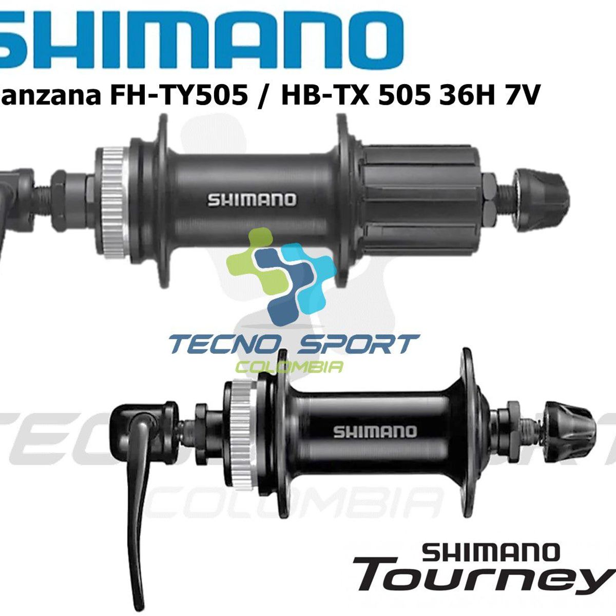 SHIMANO - Manzana Shimano Ty505 Freno De Disco 7v 36h Center Lock Par