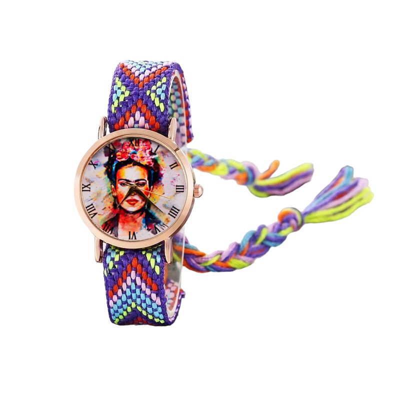 DAYOSHOP - Reloj Frida Color Tejido Hilo Artesanal Mujer Dama  Estuche.