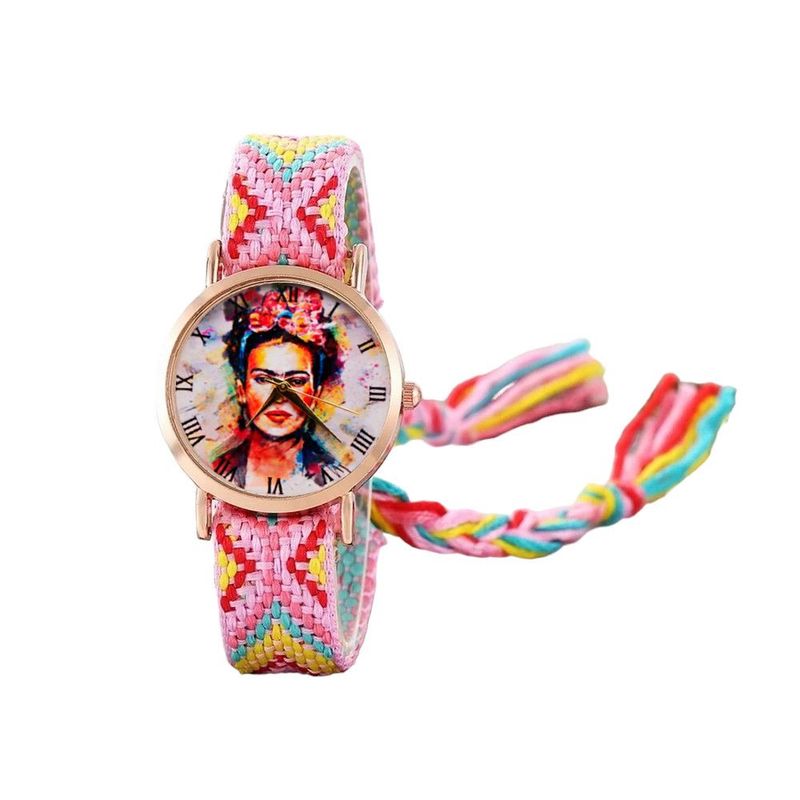 DAYOSHOP - Reloj Frida Color Tejido Hilo Artesanal Mujer Dama  Estuche
