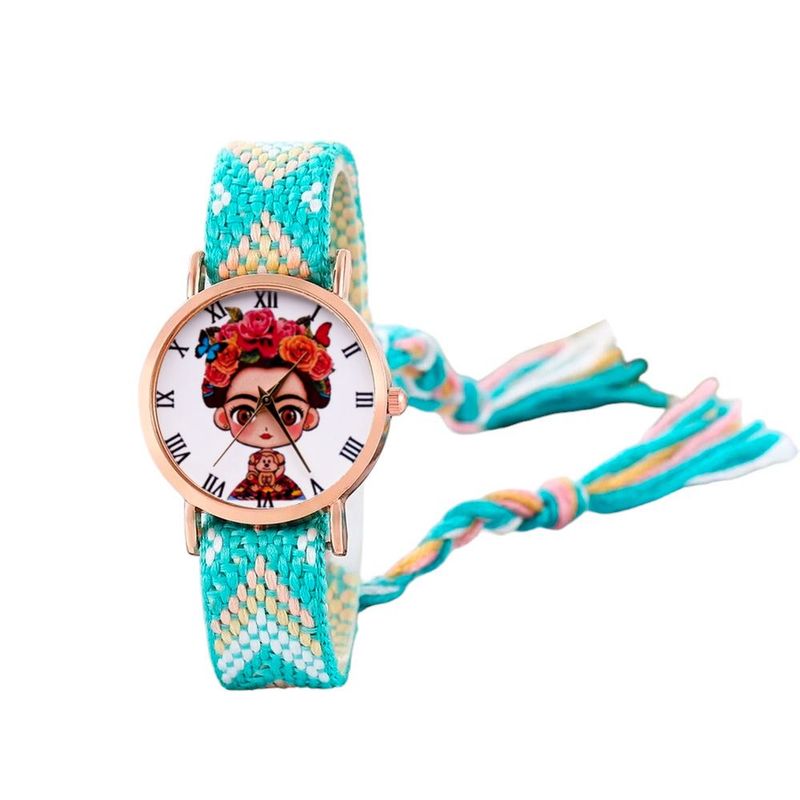DAYOSHOP - Reloj Frida Tejido Hilos Artesanal Mujer Dama  Estuche