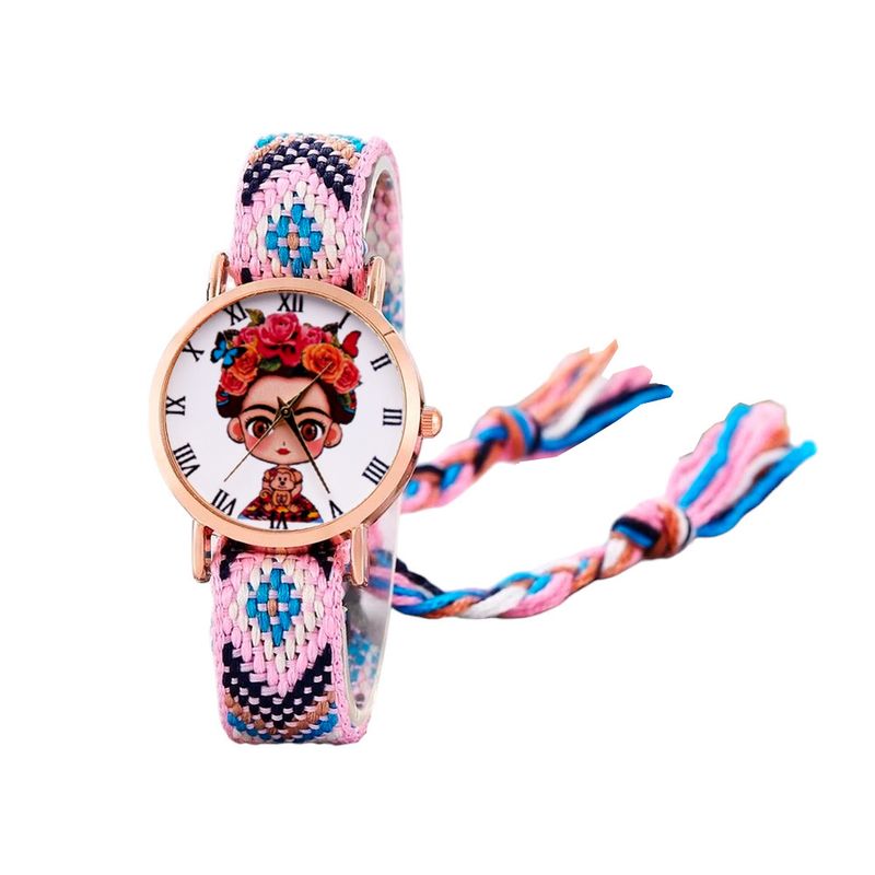 DAYOSHOP - Reloj Frida Tejido Hilos Artesanal Mujer Dama  Estuche