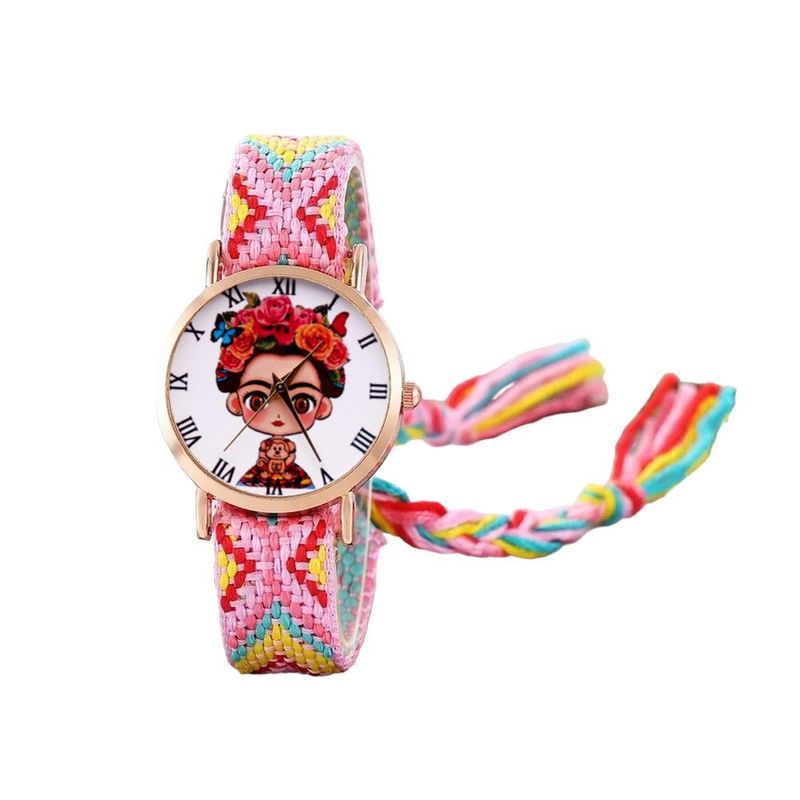 DAYOSHOP - Reloj Frida Tejido Hilos Artesanal Mujer Dama  Estuche