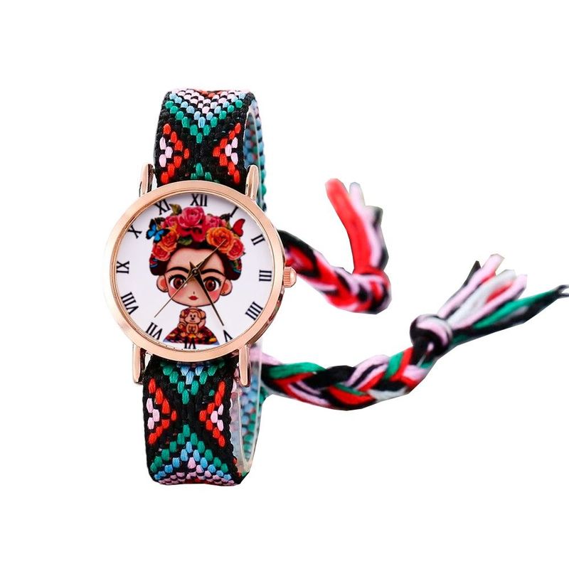 DAYOSHOP - Reloj Frida Tejido Hilos Artesanal Mujer Dama  Estuche