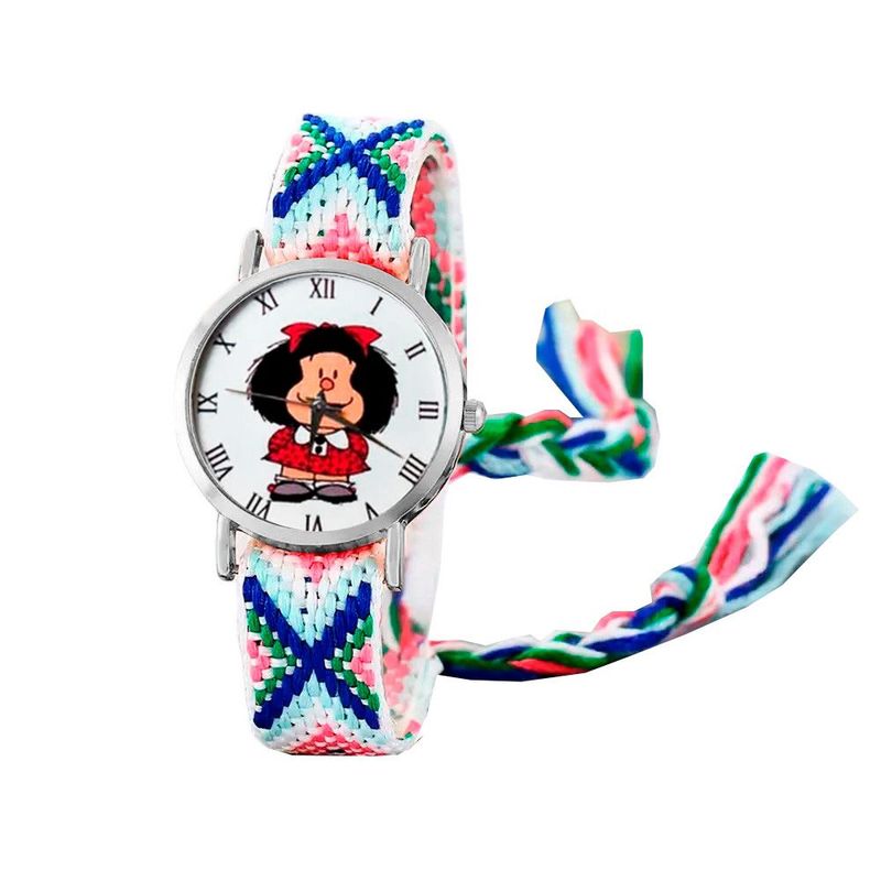 DAYOSHOP - Reloj Mafalda Tejido Hilos Artesanal Mujer Dama  Estuche