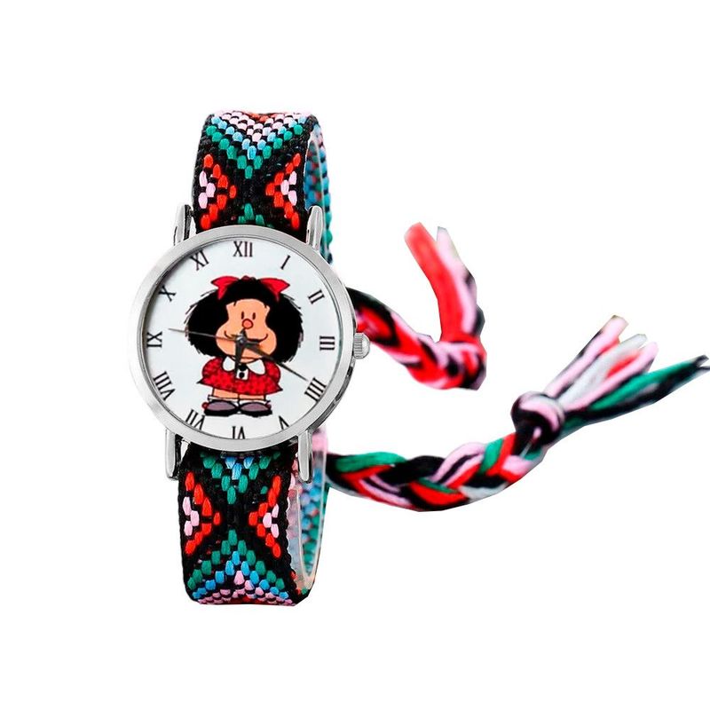DAYOSHOP - Reloj Mafalda Tejido Hilos Artesanal Mujer Dama  Estuche
