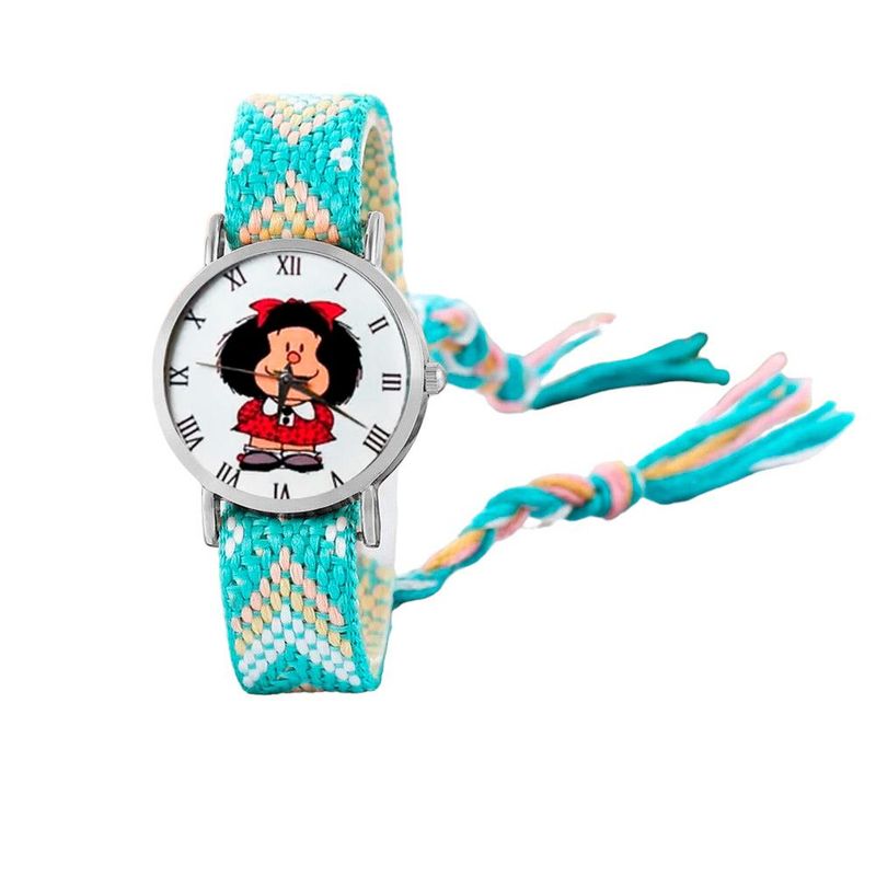 DAYOSHOP - Reloj Mafalda Tejido Hilos Artesanal Mujer Dama  Estuche