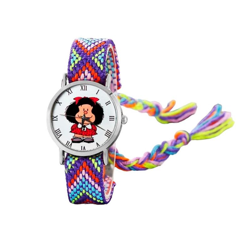 DAYOSHOP - Reloj Mafalda Tejido Hilos Artesanal Mujer Dama  Estuche