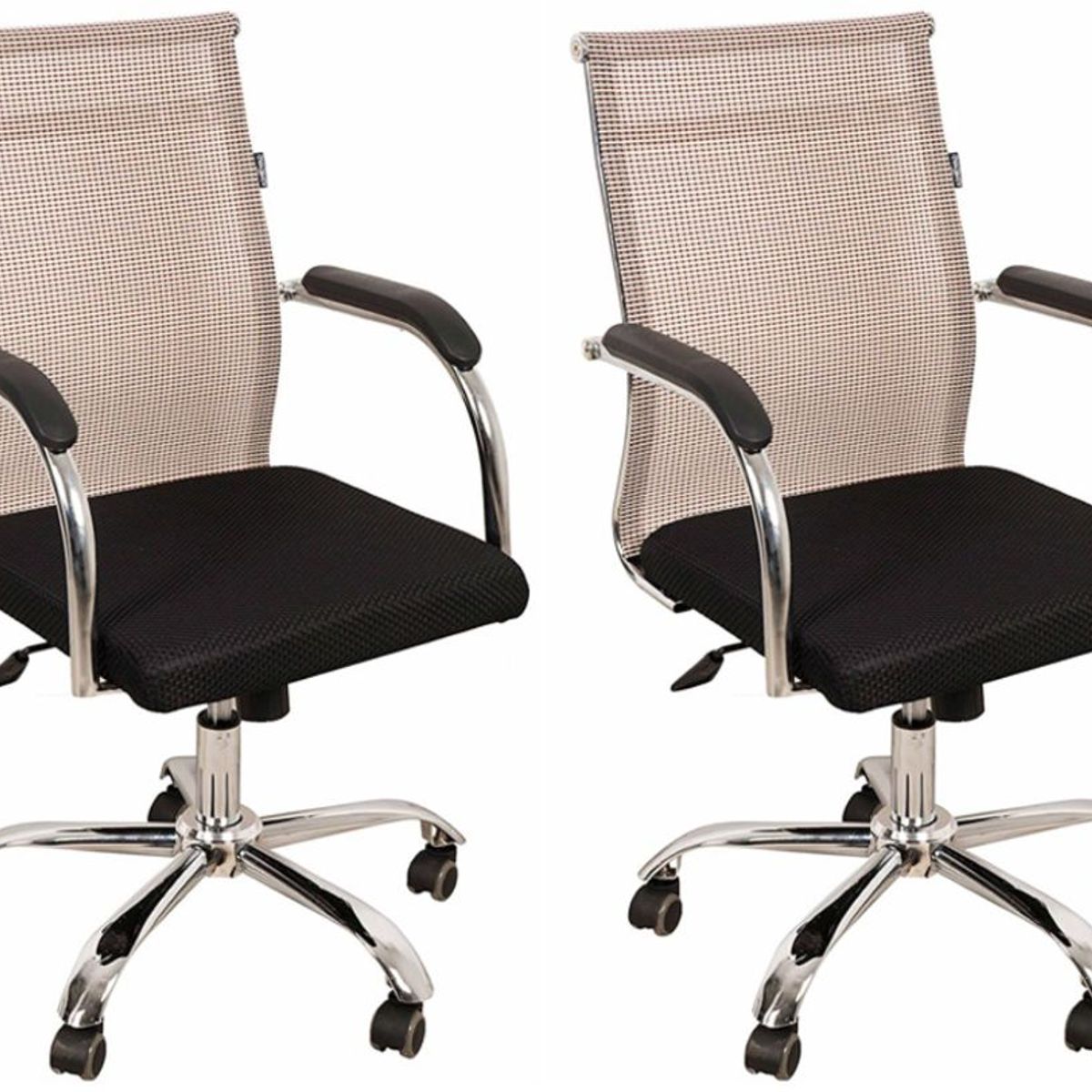 MOBLIHOUSE - Set X2 Silla Secretarial Premium Beige