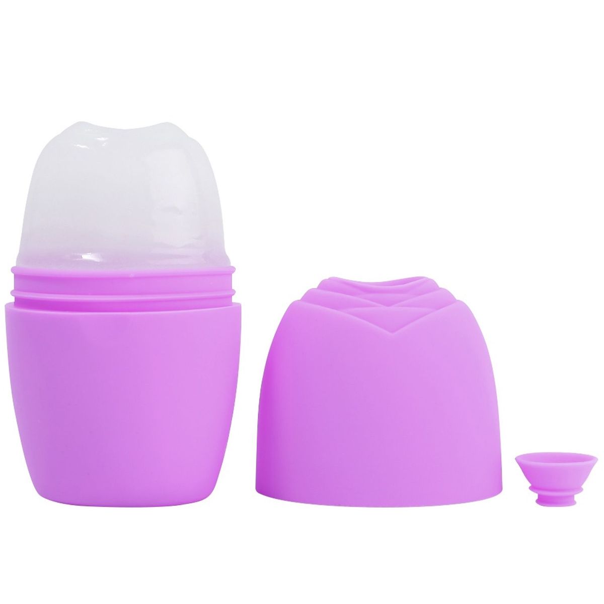 ONE PIXEL - Rodillo Masajeador Facial Hielo SIlicona Morado ONE PIXEL