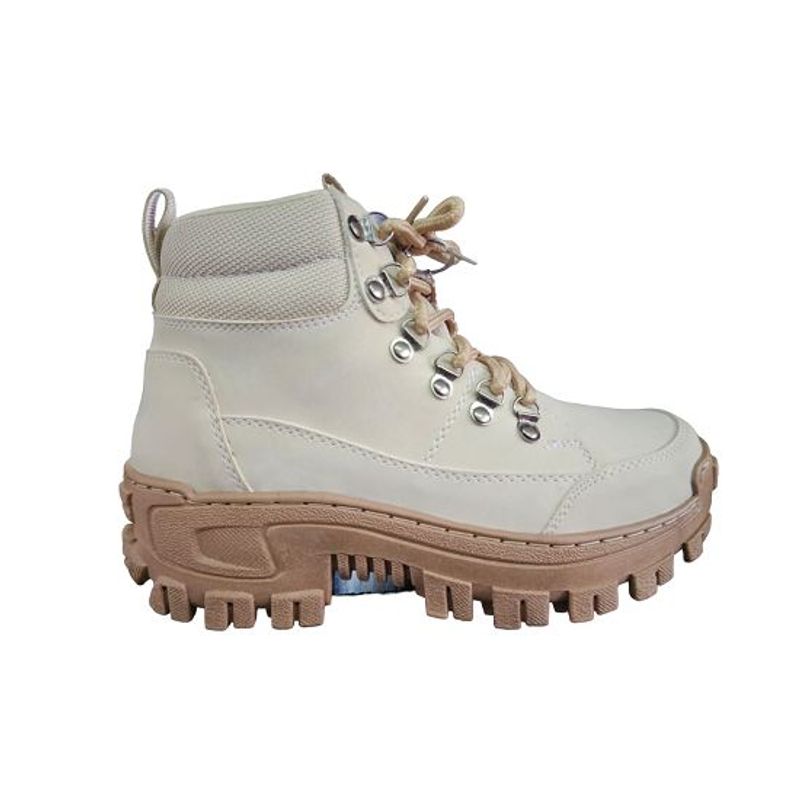 GENERICO - Bota Hombre Monster Casual Cocida Caballero Cómoda- Beige