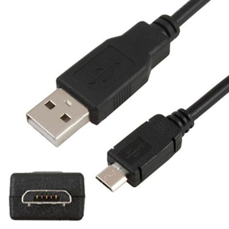 GENERICO - Cable USB a Micro USB 100cm - Compatible con PS4.