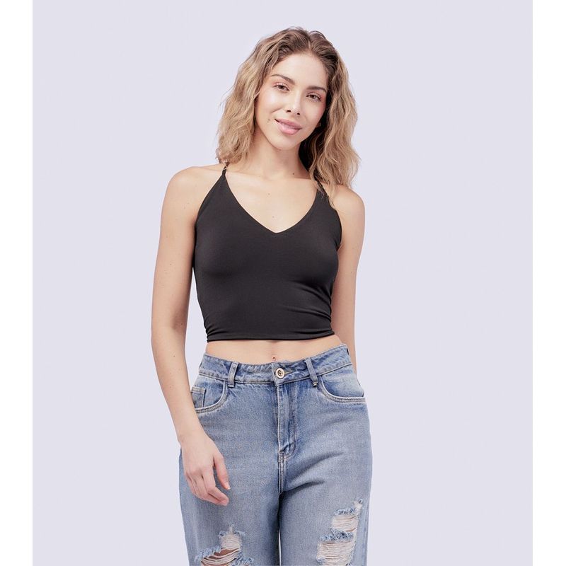 DEREK - Blusa con Esvote en V Para Mujer Derek