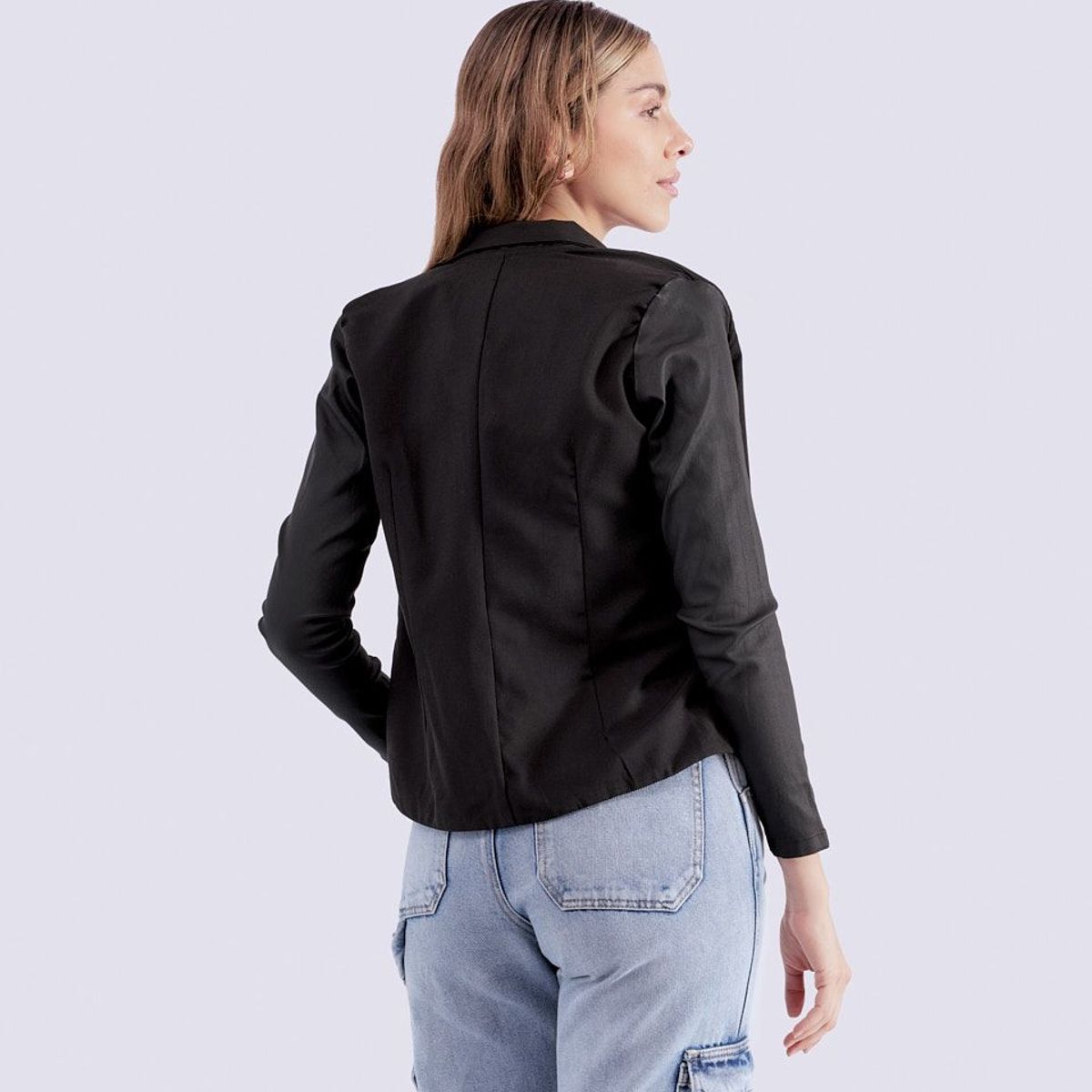 UNSER - Blazer Unicolor Para Mujer Unser