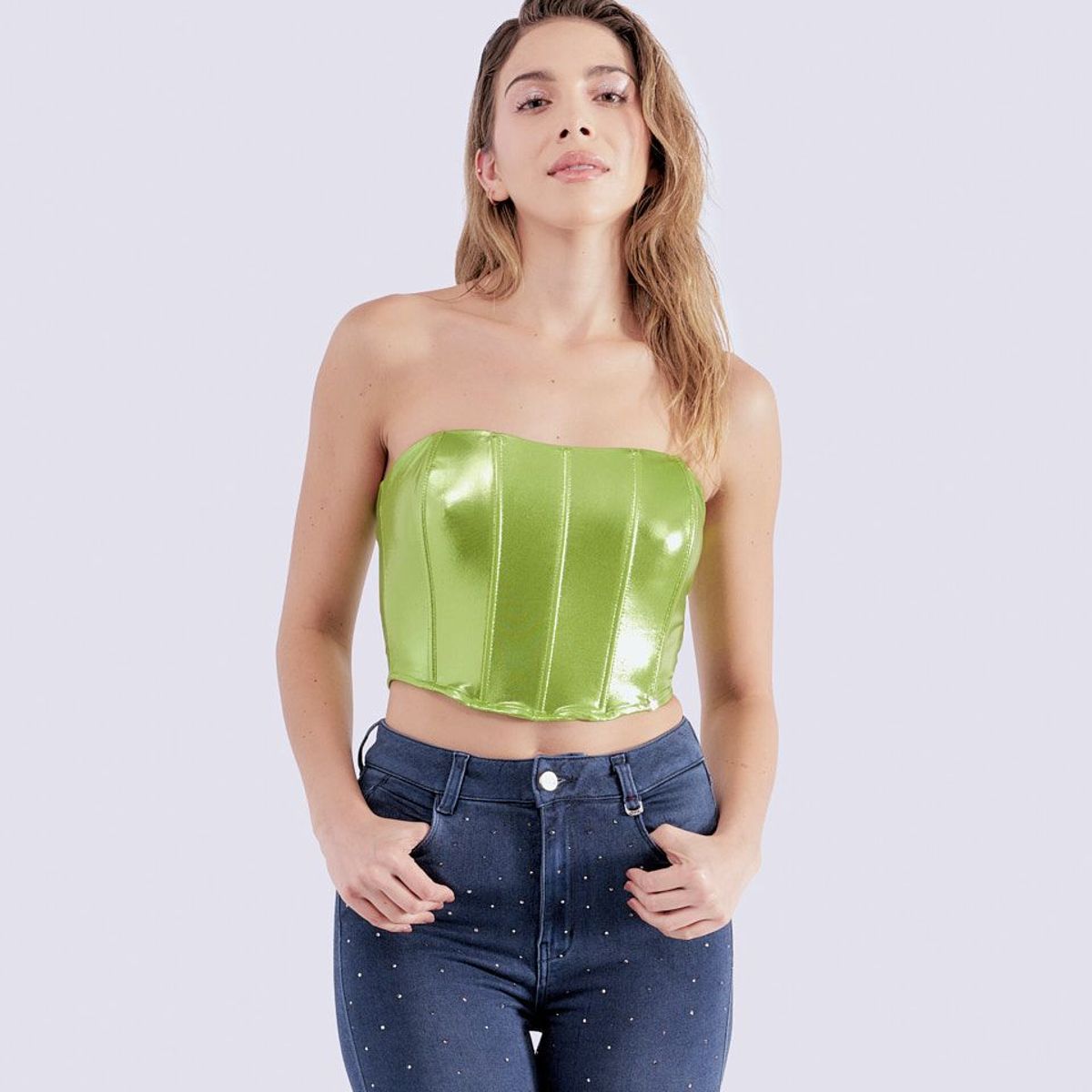 DEREK - Blusa Tipo Corset  Para Mujer  Derek