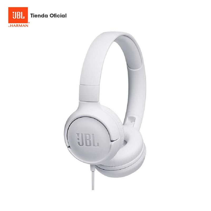 JBL - Audífonos JBL T500 con Microfono - Blanco