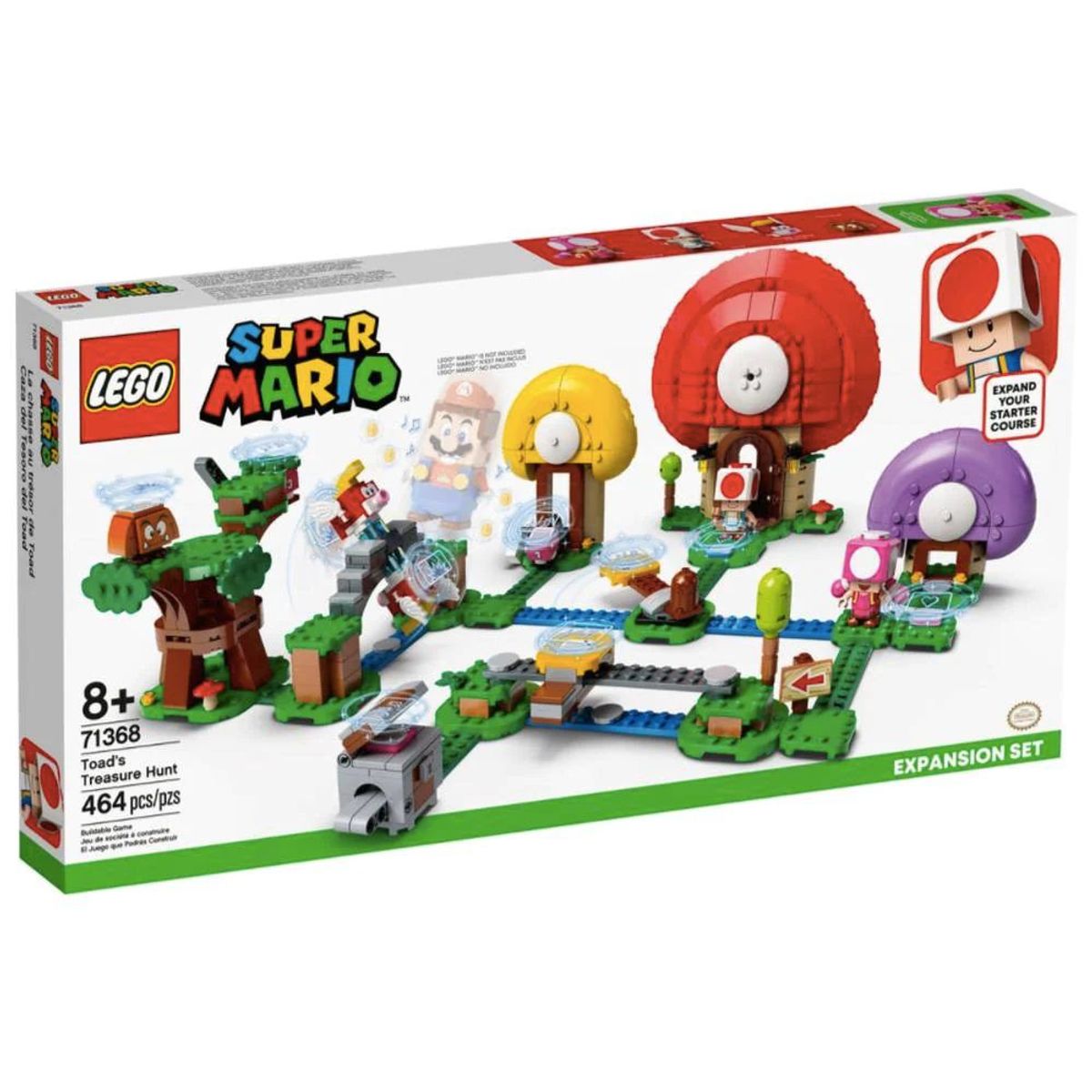 LEGO - Lego Super Mario 71368 Set Expansión Caza Del Tesoro De Toad