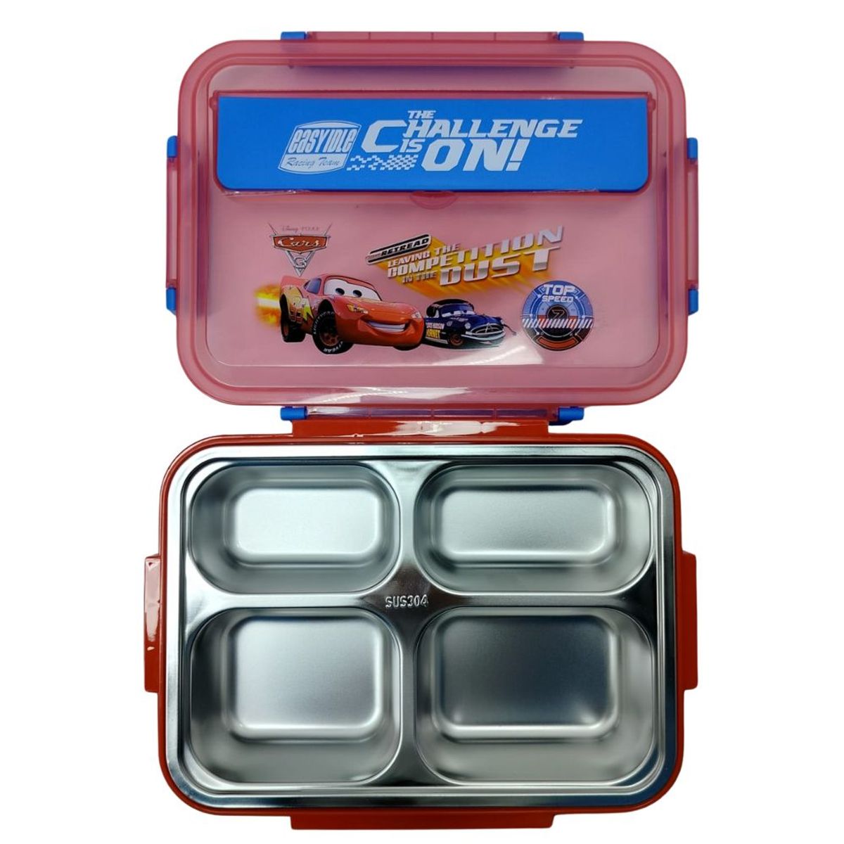 GENERICO - Lonchera Para Niños 4 Compartimientos Con Palitos Chinos