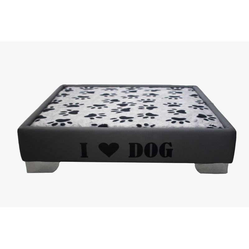 MAOS - BASE CAMA EN MADERA ACOLCHADA PARA PERRO