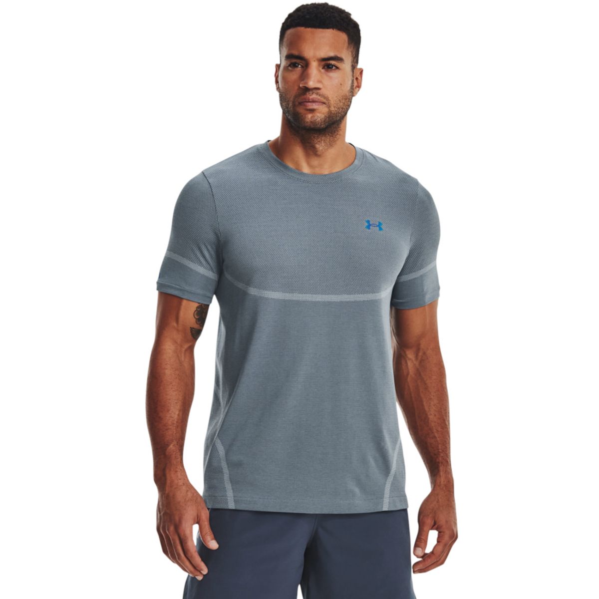 UNDER ARMOUR - Camiseta Hombre Under Armour RUSH SEAMLESS LEG Azul UNDER ARMOUR