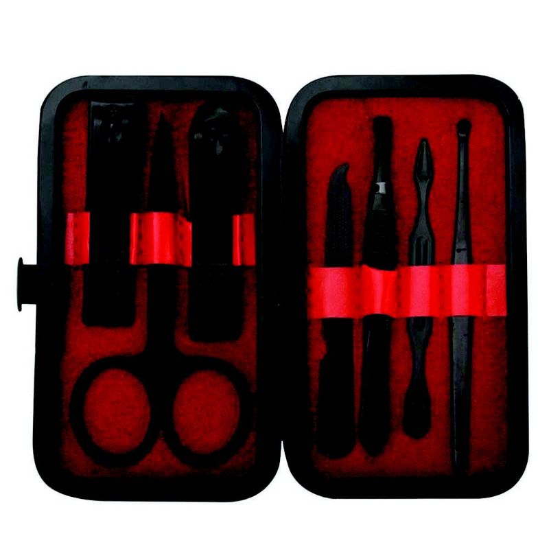 GENERICO - ESTUCHE MANICURE-PEDICURE SET X 7 PCS DE LUJO