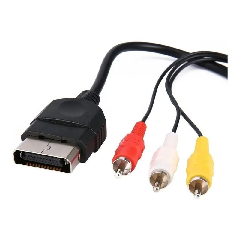 GENERICO - Cable AV Nikelado 180 cm para Xbox Classic 