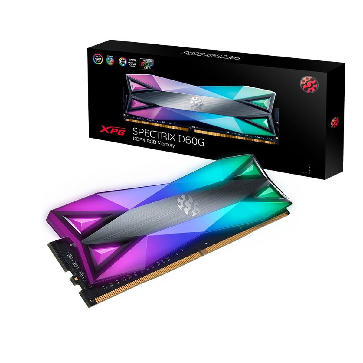 ADATA - Memoria Ram Ddr4 Adata Xpg Spectrix D60g Rgb 8gb 3000mhz.