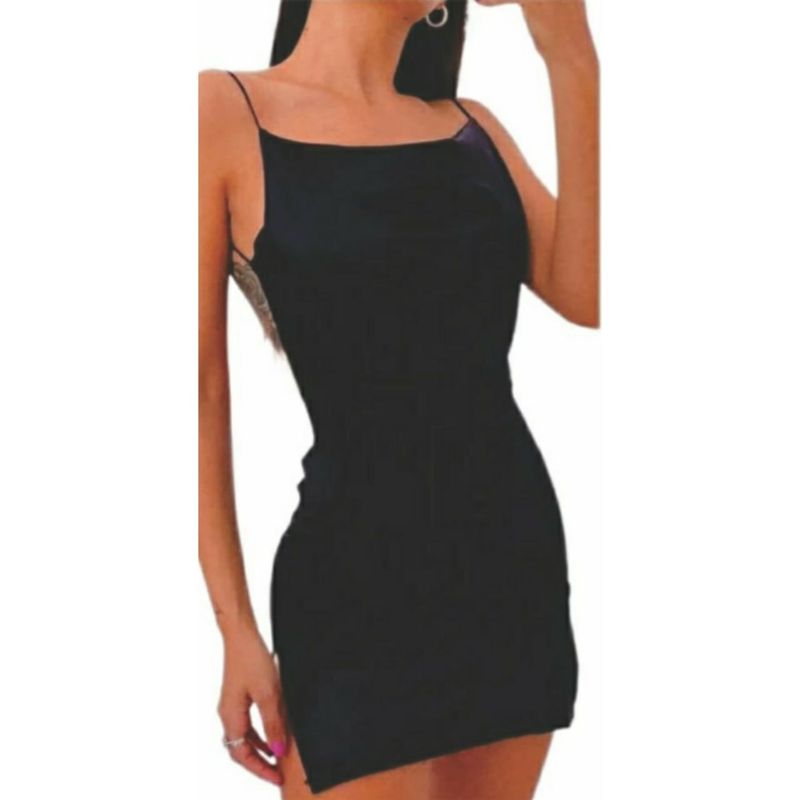 BAPU - Vestido corto con escote en espalda