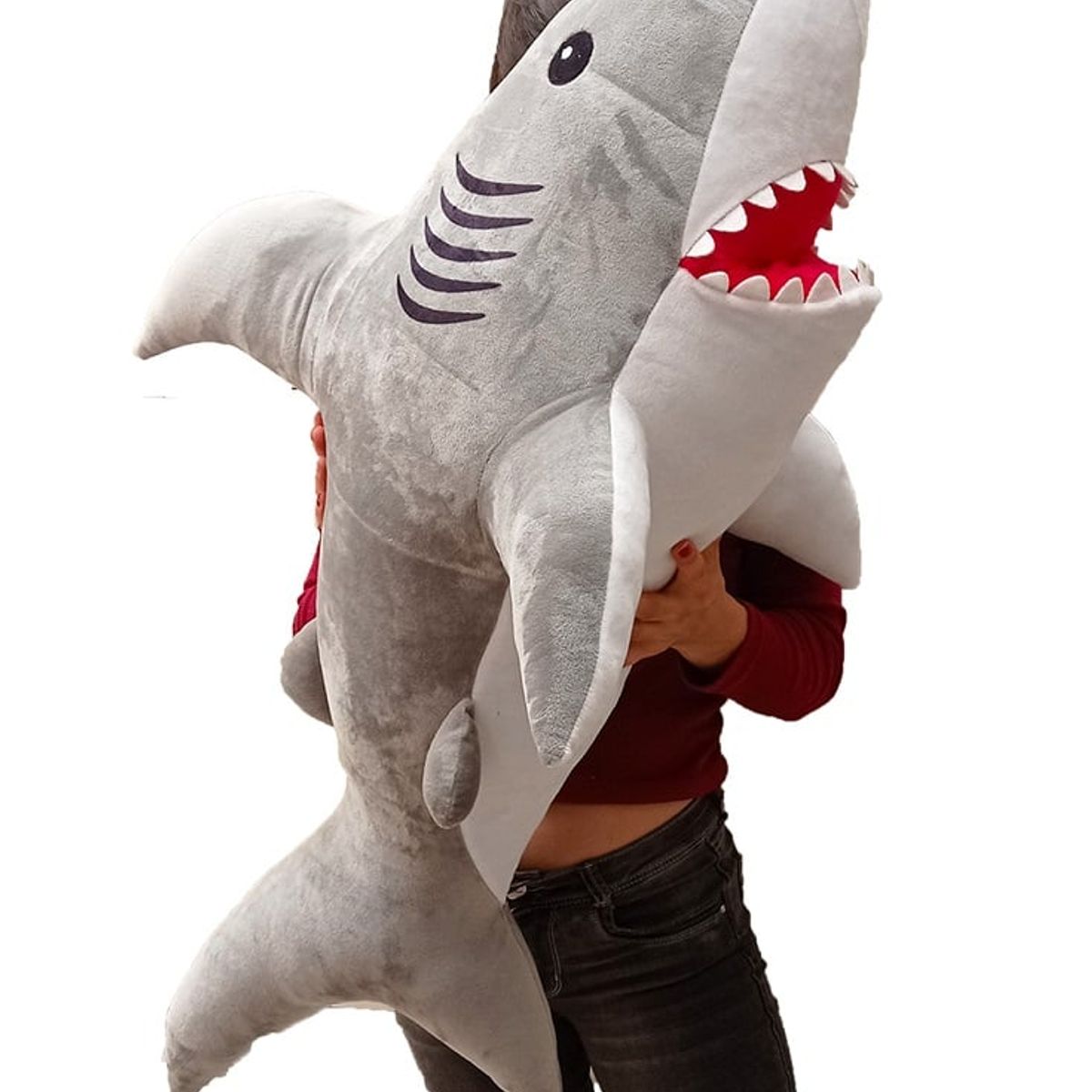 GENERICO - Peluche Tiburón Gigante 100 Cms Gris