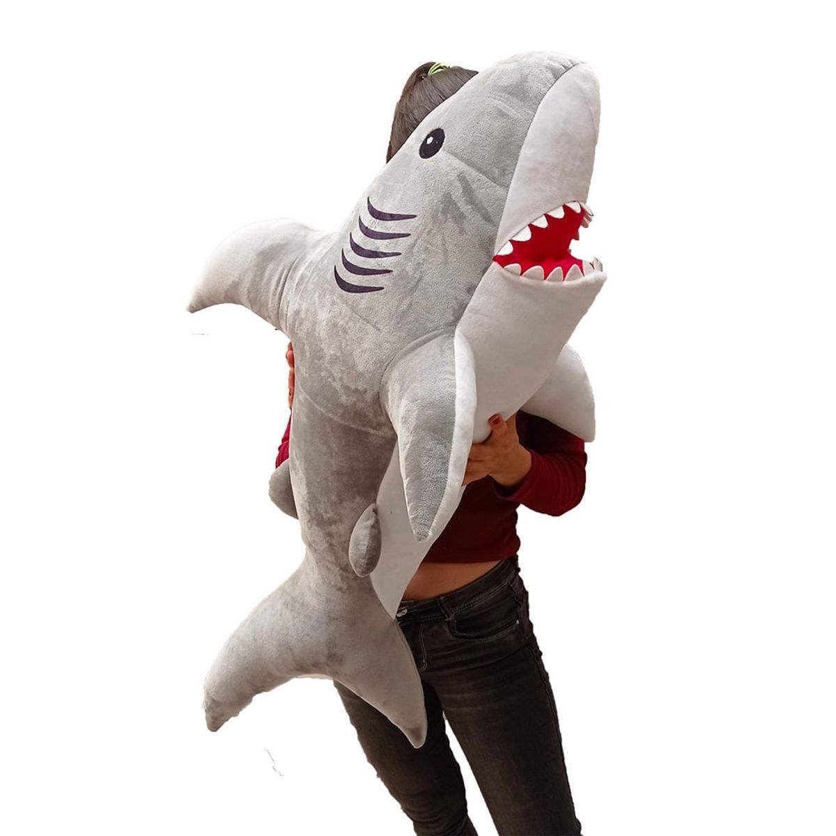 GENERICO - Peluche Tiburón Gigante 100 Cms Gris