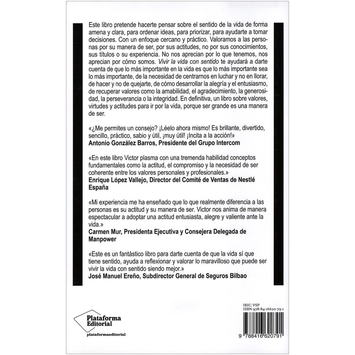 PLATAFORMA - Vivir La Vida Con Sentido. Victor Küppers